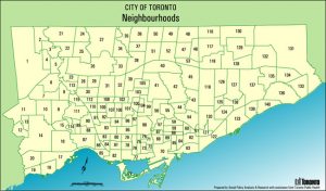 Toronto's 140 Neighbourhoods Mapped